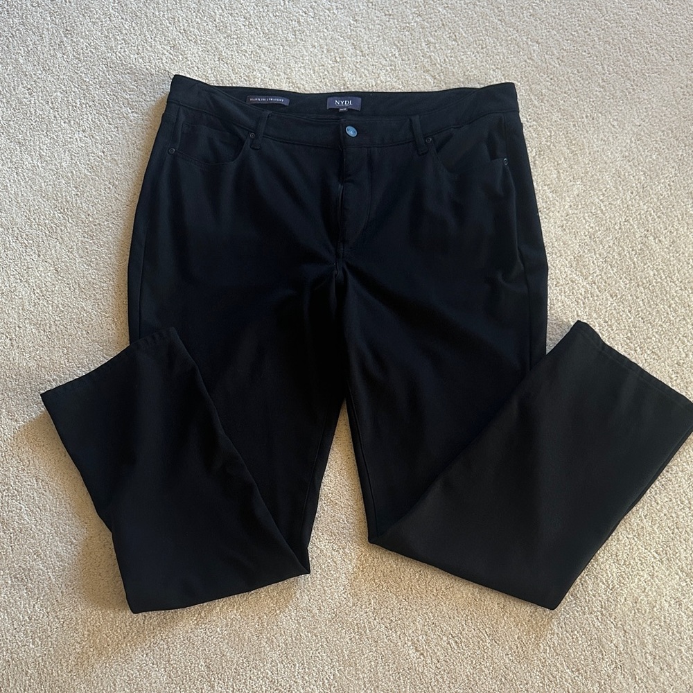 NYDJ Women's Black Straight Leg Pants 31 inch inseam
